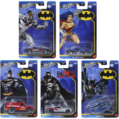 Mattel - Hot Wheels 1:64 Silver Series Batman Set of 5