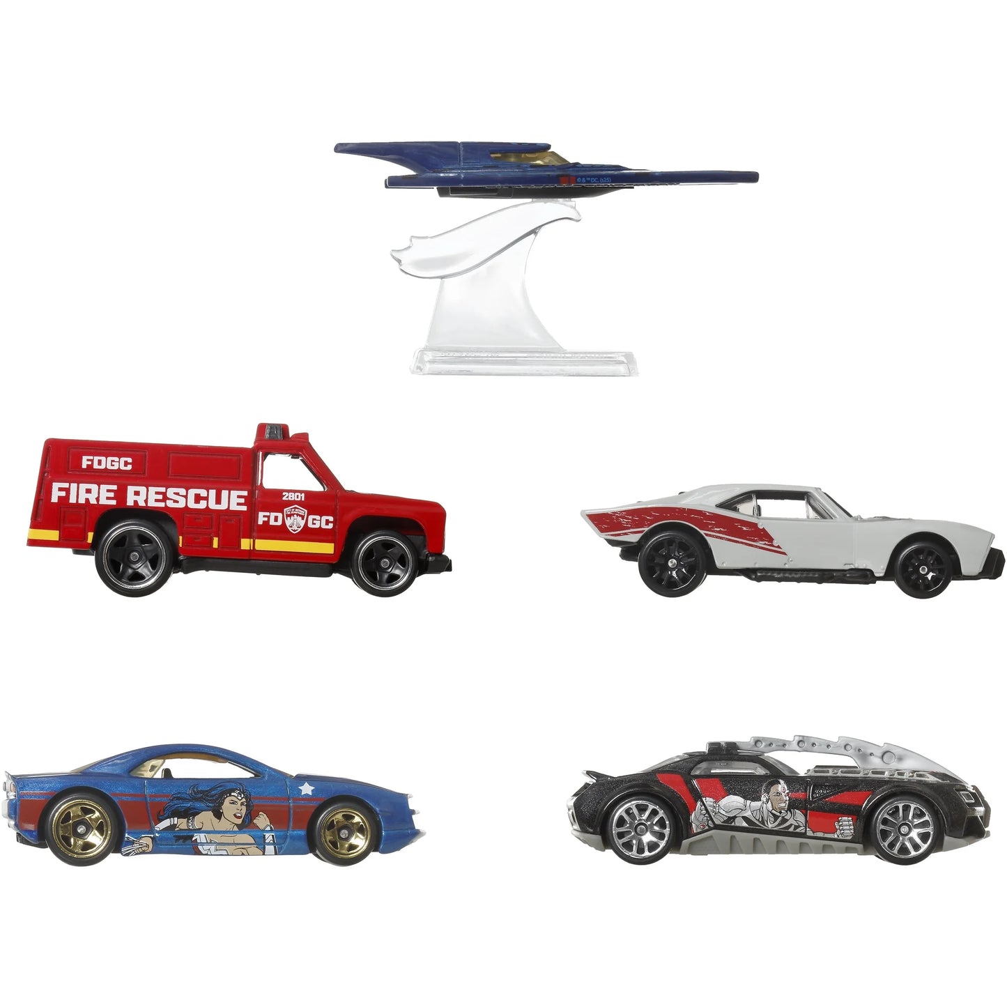 Mattel - Hot Wheels 1:64 Silver Series Batman Set of 5