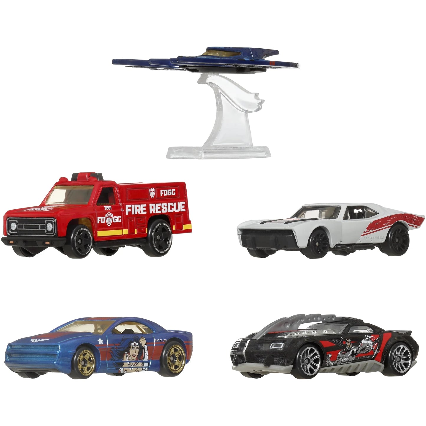 Mattel - Hot Wheels 1:64 Silver Series Batman Set of 5