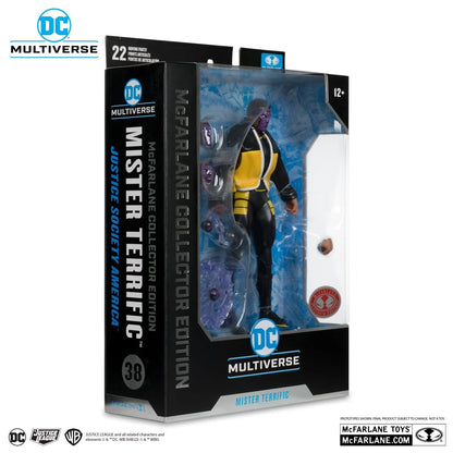 DC McFarlane Collector Edition Wave 11 Mr. Terrific JSOA #38 Red Platinum Edition 7-Inch Scale Action Figure