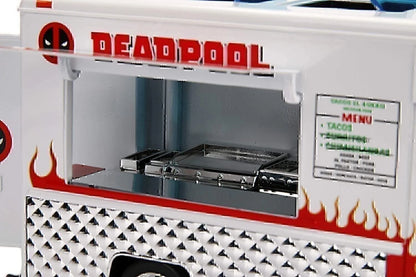 Marvel Deadpool & Taco Truck Die-cast Car, 1:24 Scale Vehicle, 2.75Collectible Figurine